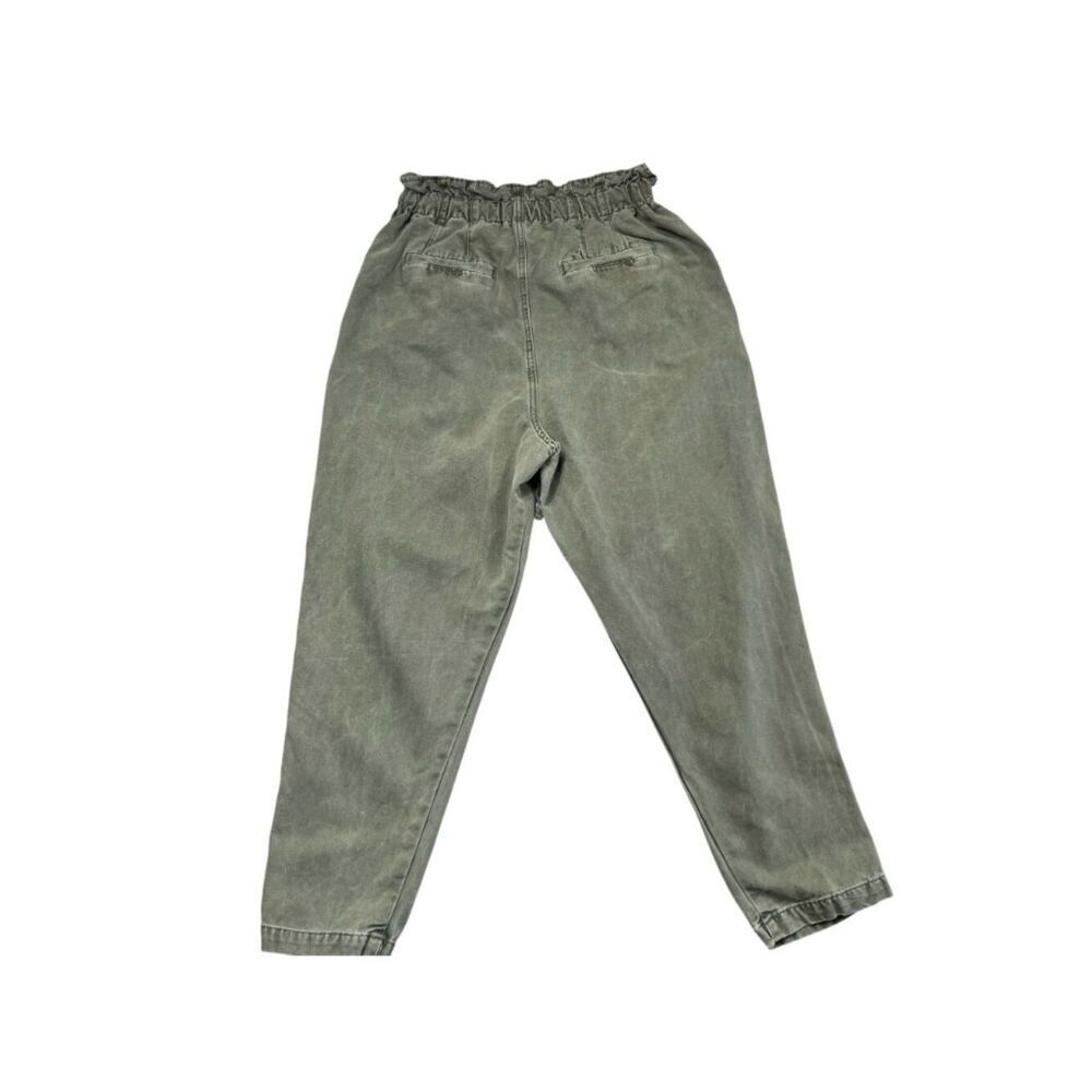 Free People Margate Pleated Drawstring Jogger Trouser Green Size Small - Picture 3 of 10